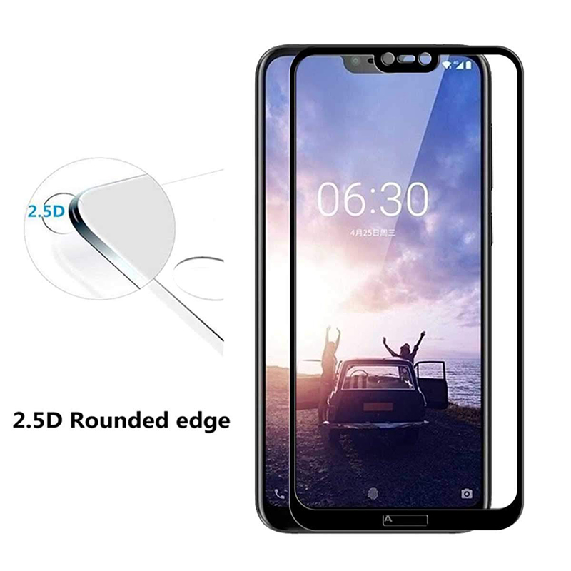 [2-Pack]-Shinwo Nokia 6.1 Plus / Nokia X6 [Full Coverage Tempered Glass] Screen Protector