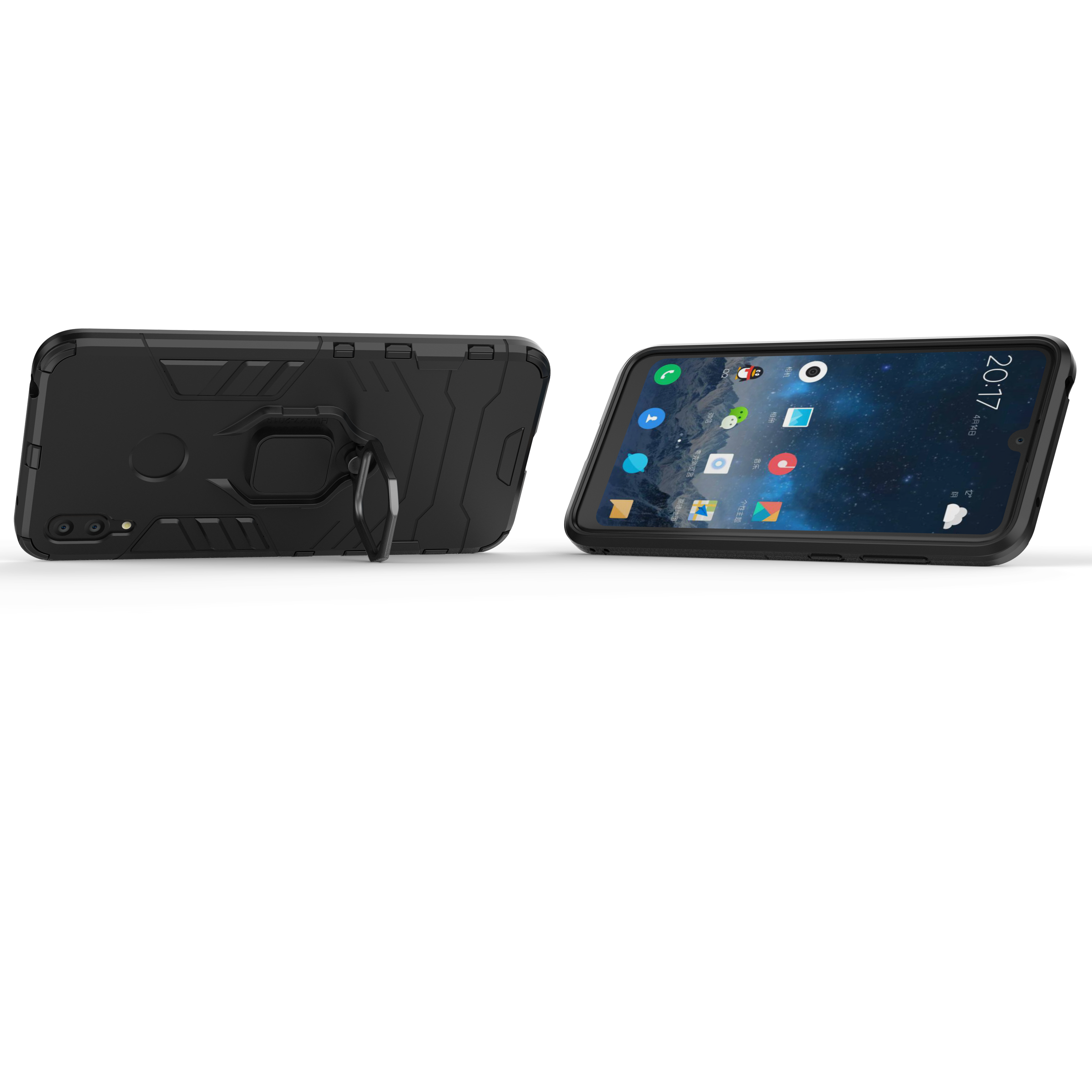 [1-Pack] Huawei Y7 2019 / Y7 Prime 2019 Phone Case + [Full Cover Tempered Glass] Screen Protector