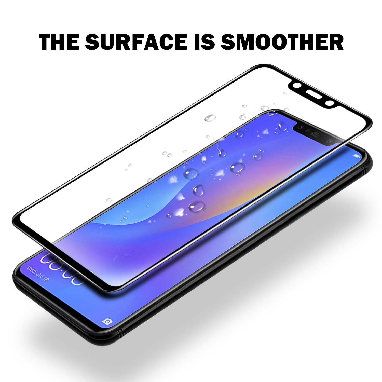 [2-PACK] Shinwo  for Huawei Nova 3i / P Smart  Plus [Full Glue Full Cover] Glass Screen Protector