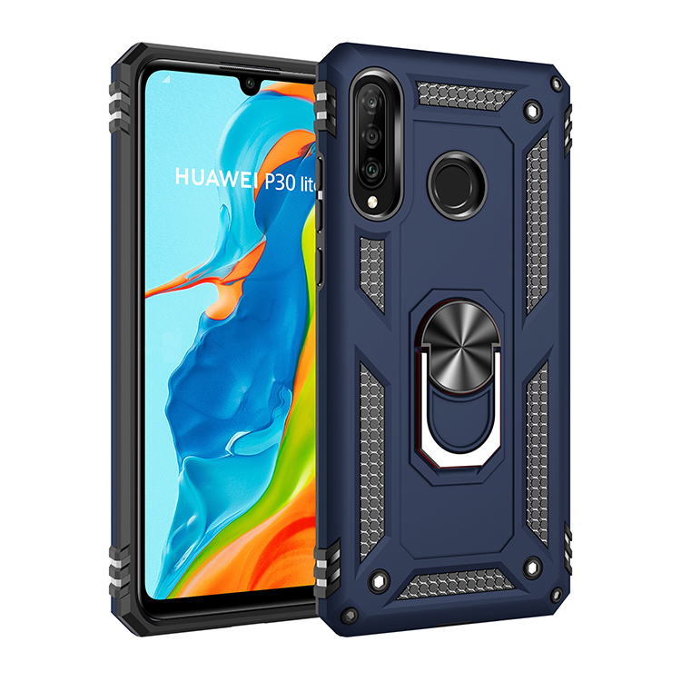 Phone Case Huawei P30 Lite / Nova 4E Rugged Armor [Drop-protection] with Car Magnetic Ring Holder