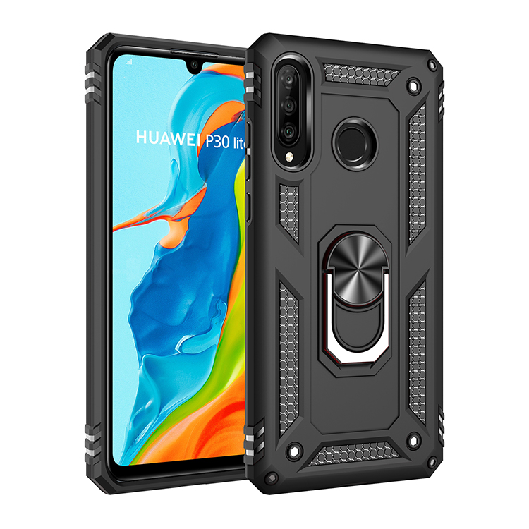 Phone Case Huawei P30 Lite / Nova 4E Rugged Armor [Drop-protection] with Car Magnetic Ring Holder