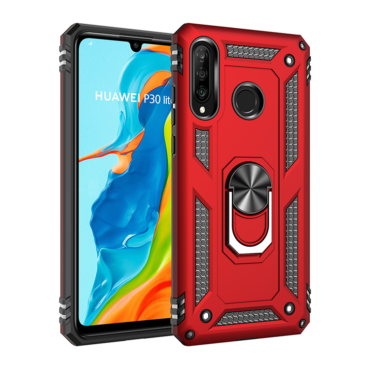 Phone Case Huawei P30 Lite / Nova 4E Rugged Armor [Drop-protection] with Car Magnetic Ring Holder