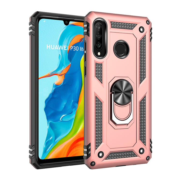 Phone Case Huawei P30 Lite / Nova 4E Rugged Armor [Drop-protection] with Car Magnetic Ring Holder