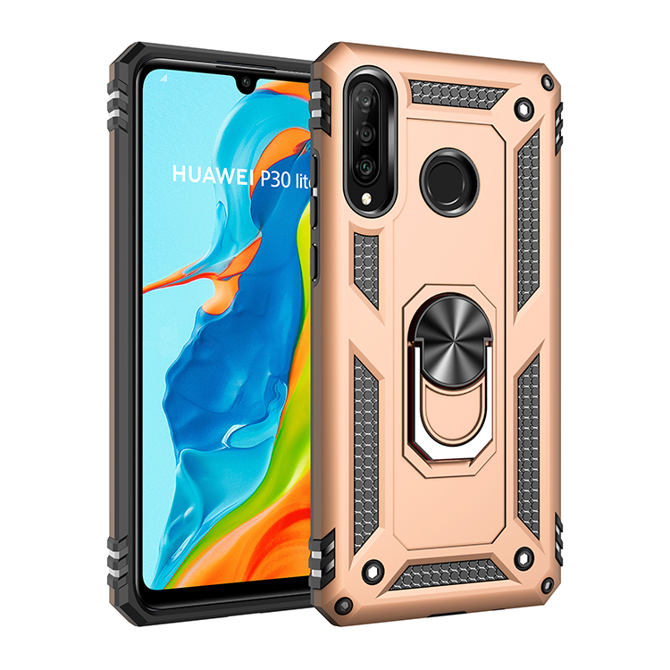 Phone Case Huawei P30 Lite / Nova 4E Rugged Armor [Drop-protection] with Car Magnetic Ring Holder