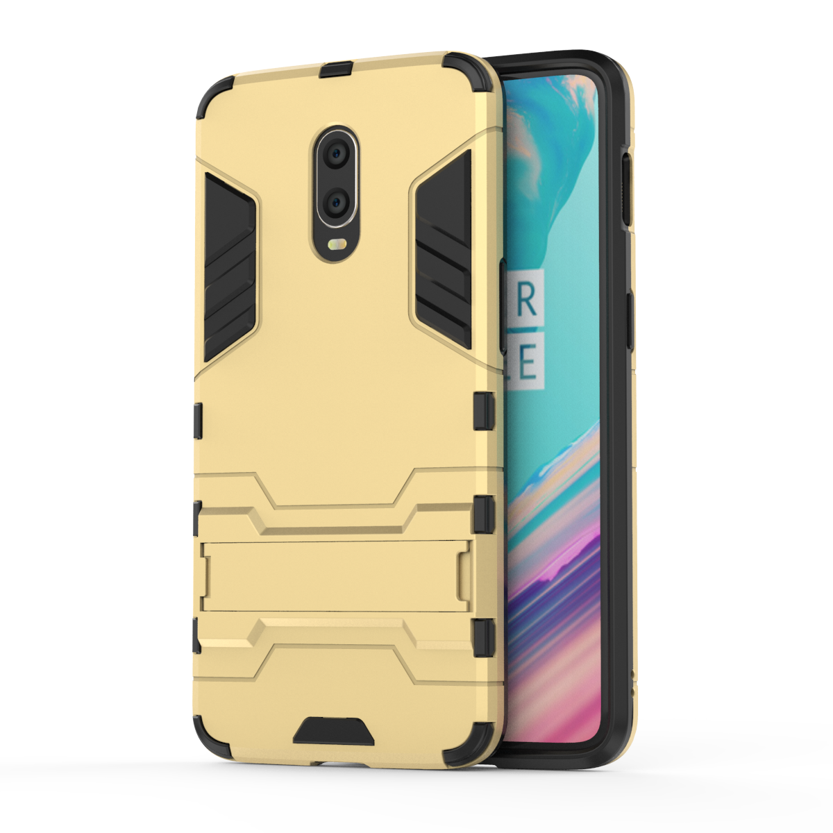 Ready Stock Oneplus 7 Oneplus 6T Phone Case Rugged Armor [Drop-protection] with Kickstand