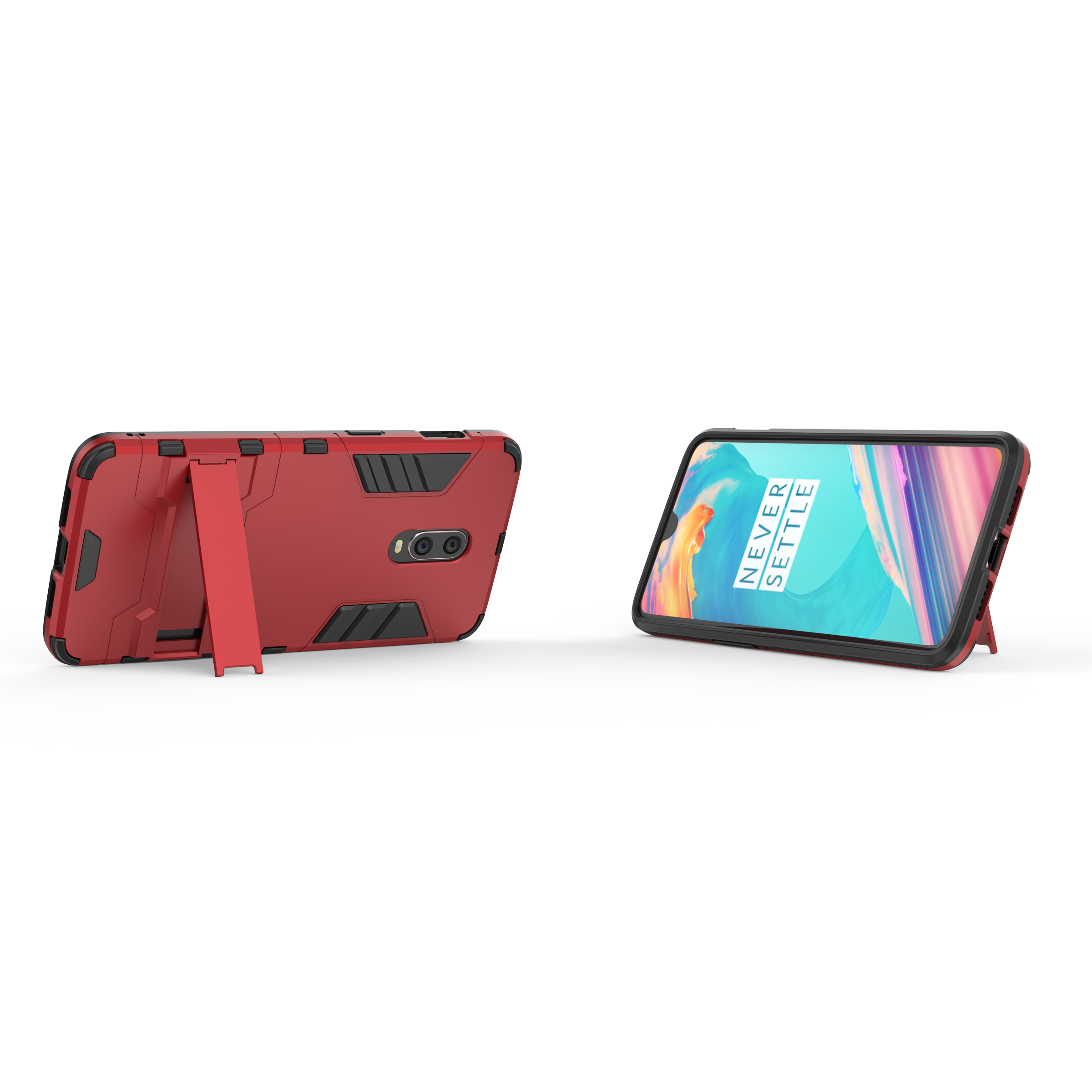 Ready Stock Oneplus 7 Oneplus 6T Phone Case Rugged Armor [Drop-protection] with Kickstand