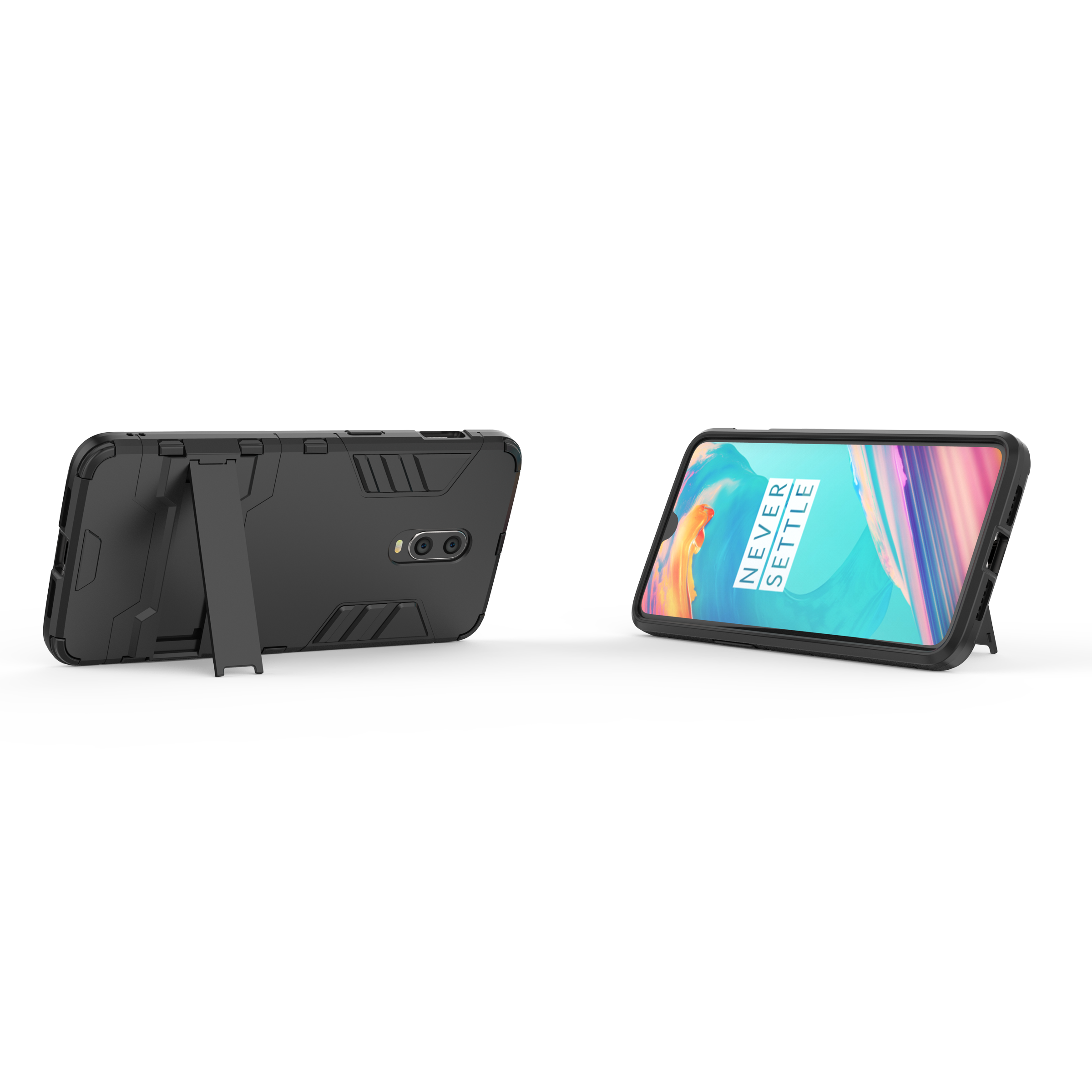 Ready Stock Oneplus 7 Oneplus 6T Phone Case Rugged Armor [Drop-protection] with Kickstand