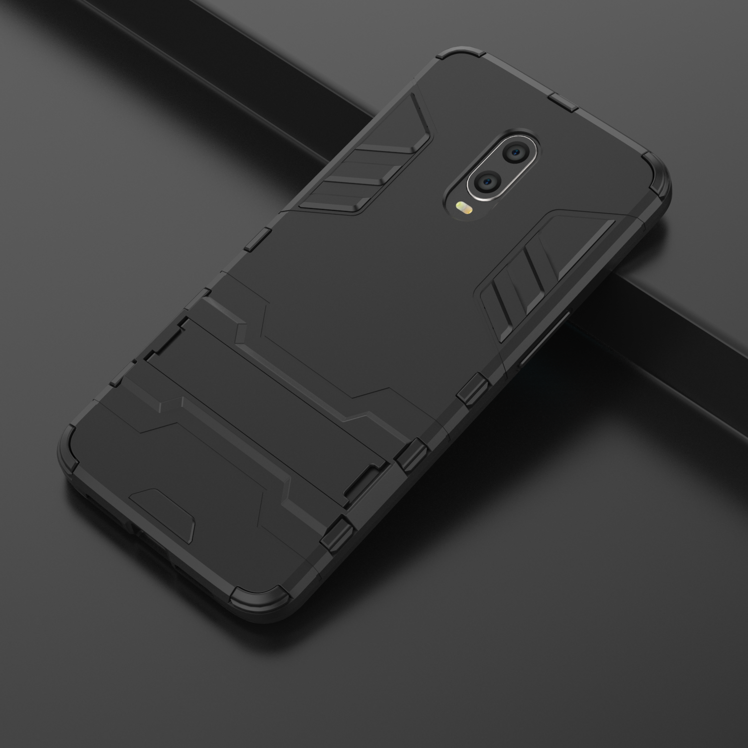 Ready Stock Oneplus 7 Oneplus 6T Phone Case Rugged Armor [Drop-protection] with Kickstand