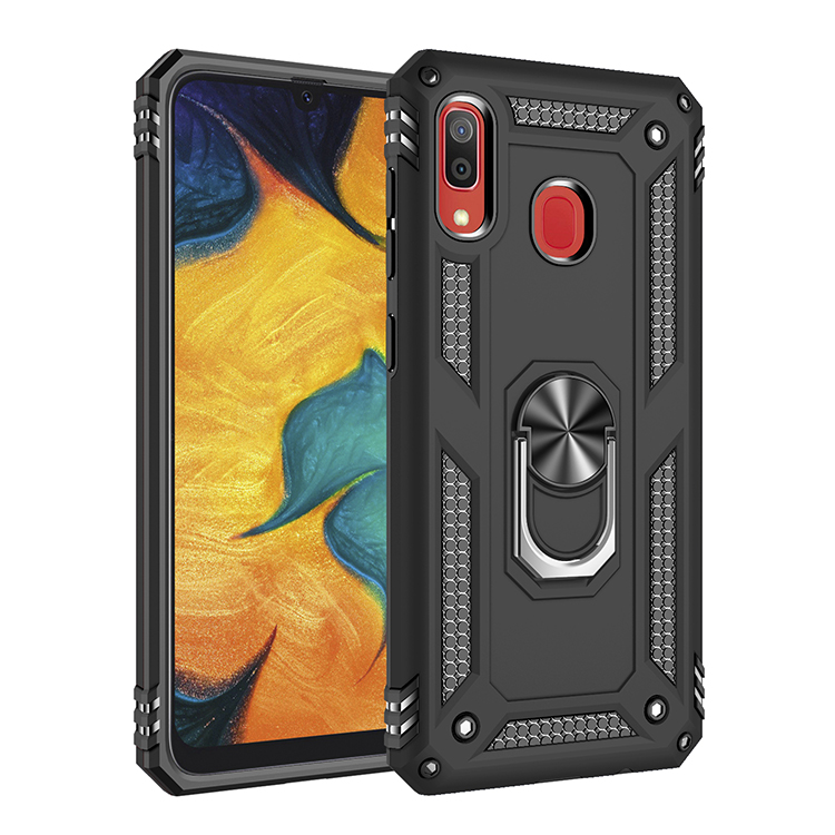 [1-Pack] Samsung Galaxy A30 Phone Case + [Full Cover Full Glue Tempered Glass] Screen Protector