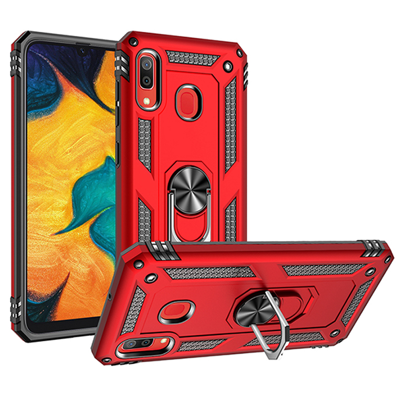 [1-Pack] Samsung Galaxy A30 Phone Case + [Full Cover Full Glue Tempered Glass] Screen Protector