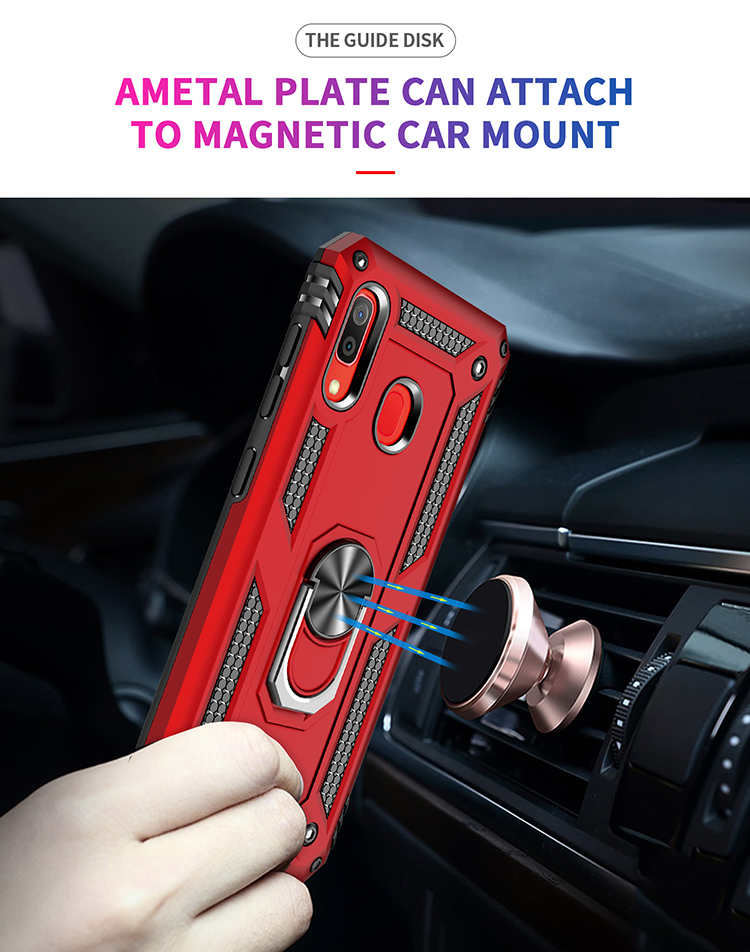 [1-Pack] Samsung Galaxy A30 Phone Case + [Full Cover Full Glue Tempered Glass] Screen Protector