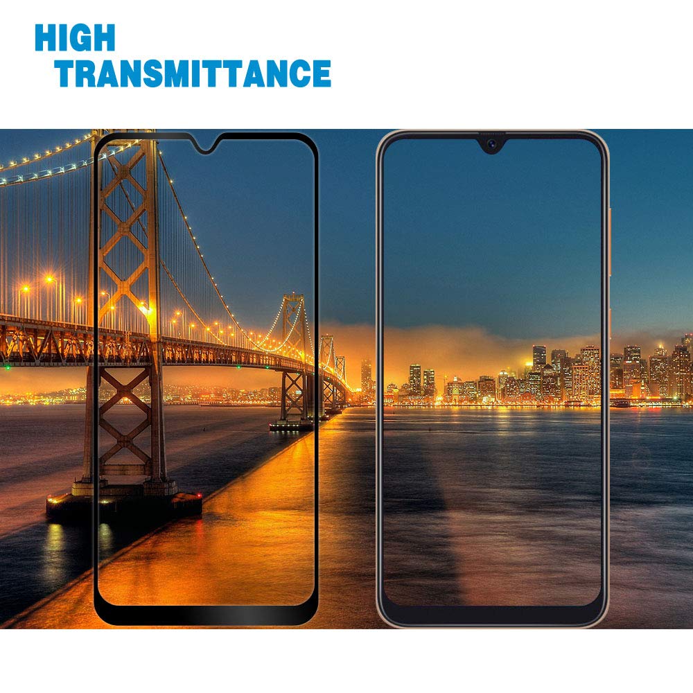 [1-Pack] Samsung Galaxy A30 Phone Case + [Full Cover Full Glue Tempered Glass] Screen Protector