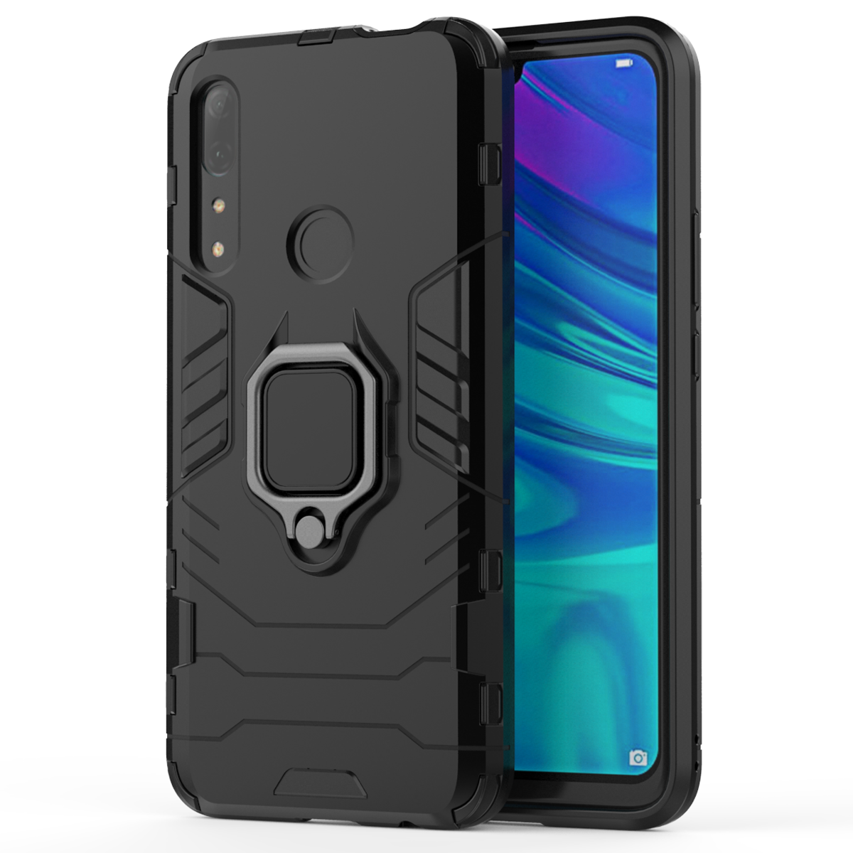 Phone Case for Huawei Y9 Prime 2019 with Car Magnetic Ring Holder