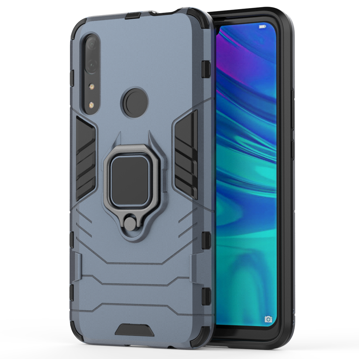 Phone Case for Huawei Y9 Prime 2019 with Car Magnetic Ring Holder