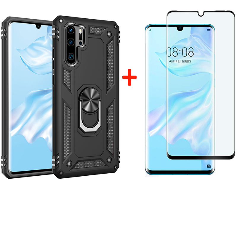 Shinwo - [1-Pack] Huawei P30 Pro Phone Case + [Full Cover Tempered Glass] Screen Protector