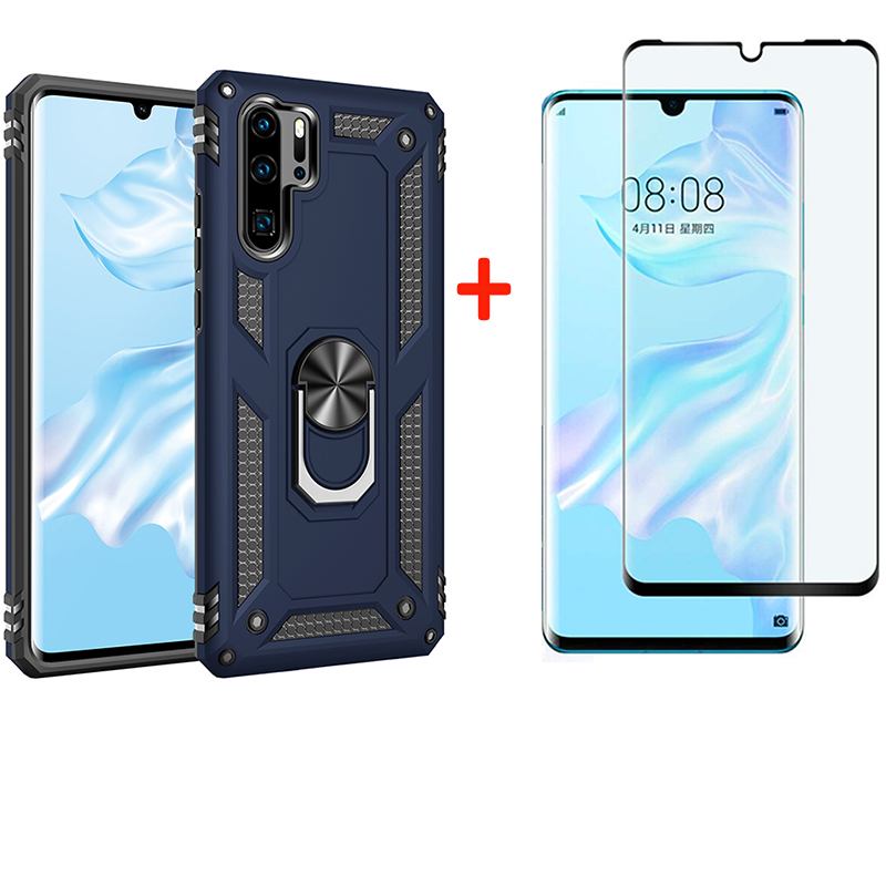 Shinwo - [1-Pack] Huawei P30 Pro Phone Case + [Full Cover Tempered Glass] Screen Protector