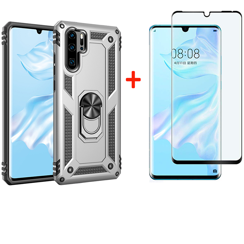 Shinwo - [1-Pack] Huawei P30 Pro Phone Case + [Full Cover Tempered Glass] Screen Protector