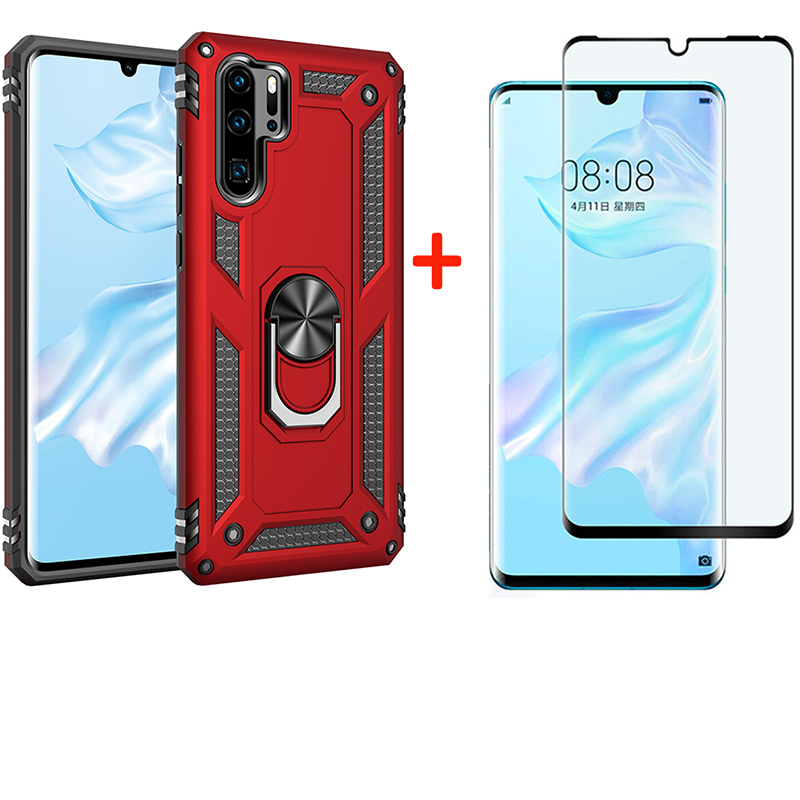 Shinwo - [1-Pack] Huawei P30 Pro Phone Case + [Full Cover Tempered Glass] Screen Protector