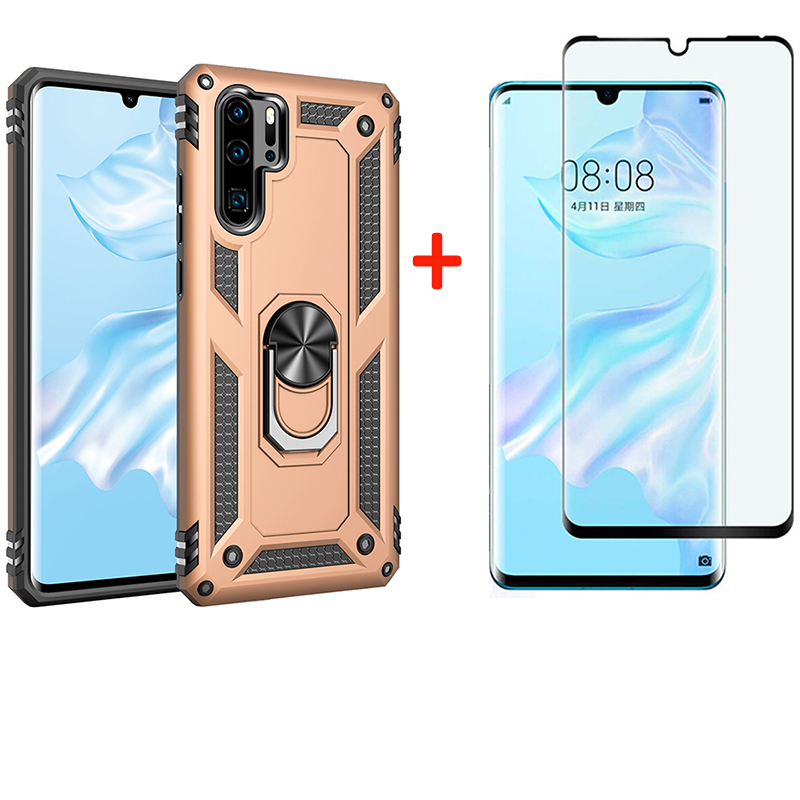 Shinwo - [1-Pack] Huawei P30 Pro Phone Case + [Full Cover Tempered Glass] Screen Protector