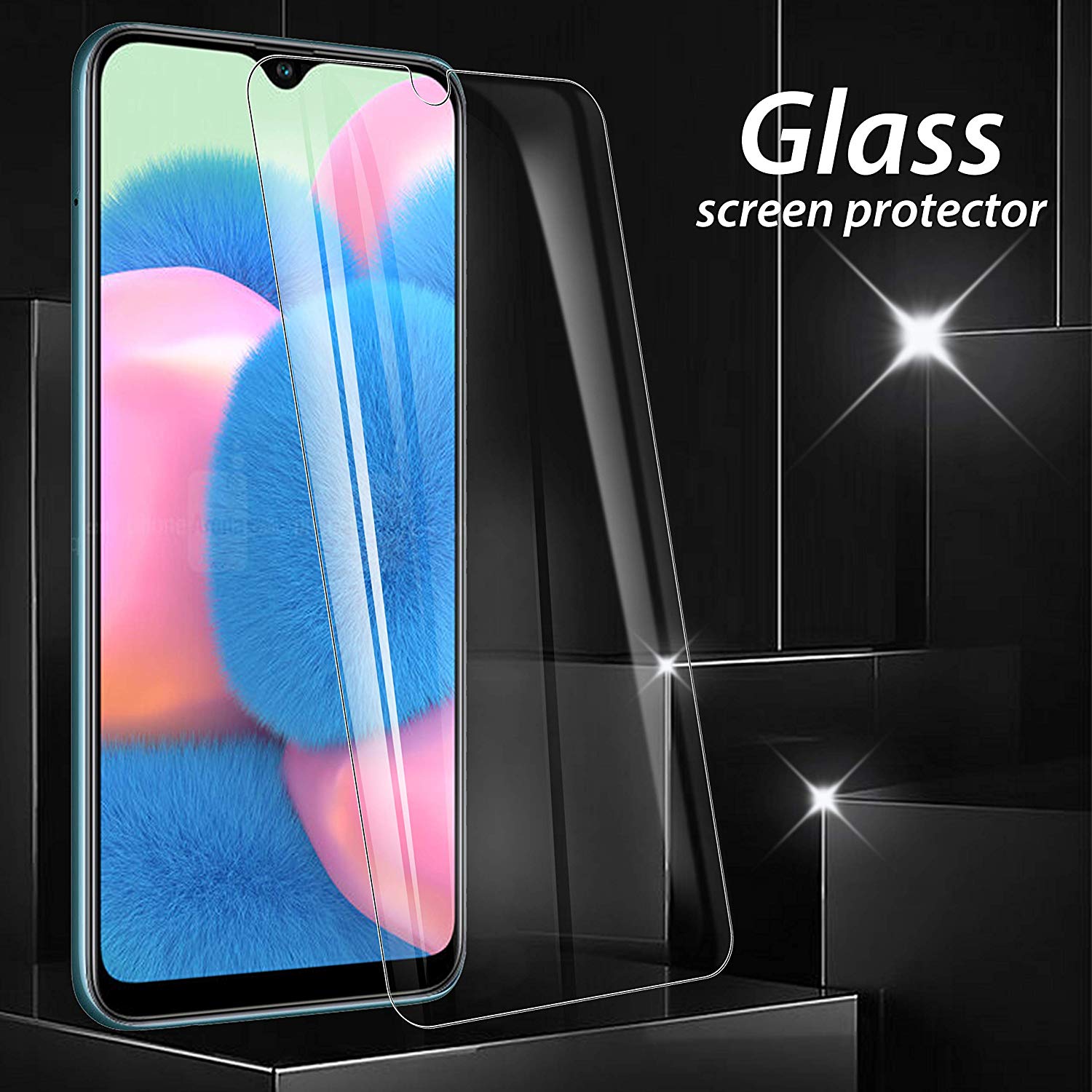 [1-Pack] Samsung Galaxy A30S Phone Case + A30S [9H Tempered Glass] Screen Protector