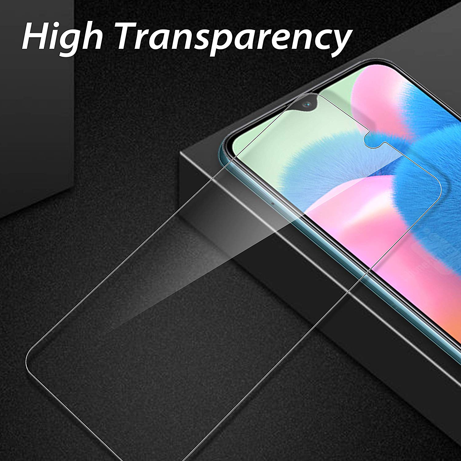 [1-Pack] Samsung Galaxy A30S Phone Case + A30S [9H Tempered Glass] Screen Protector