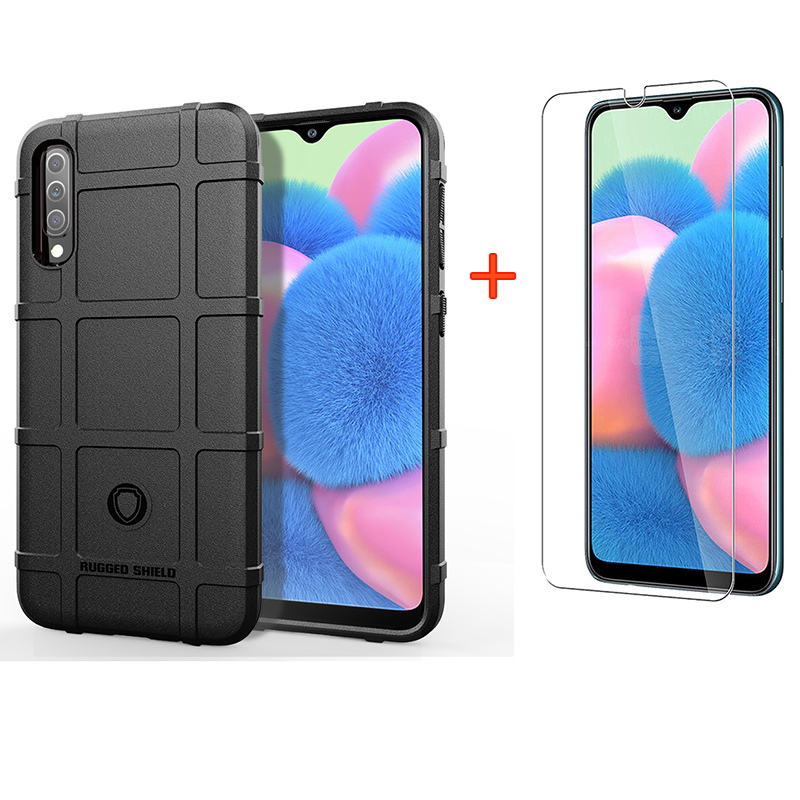 [1-Pack] Samsung Galaxy A30S Phone Case + A30S [9H Tempered Glass] Screen Protector