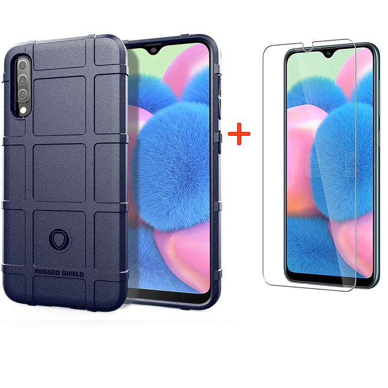 [1-Pack] Samsung Galaxy A30S Phone Case + A30S [9H Tempered Glass] Screen Protector