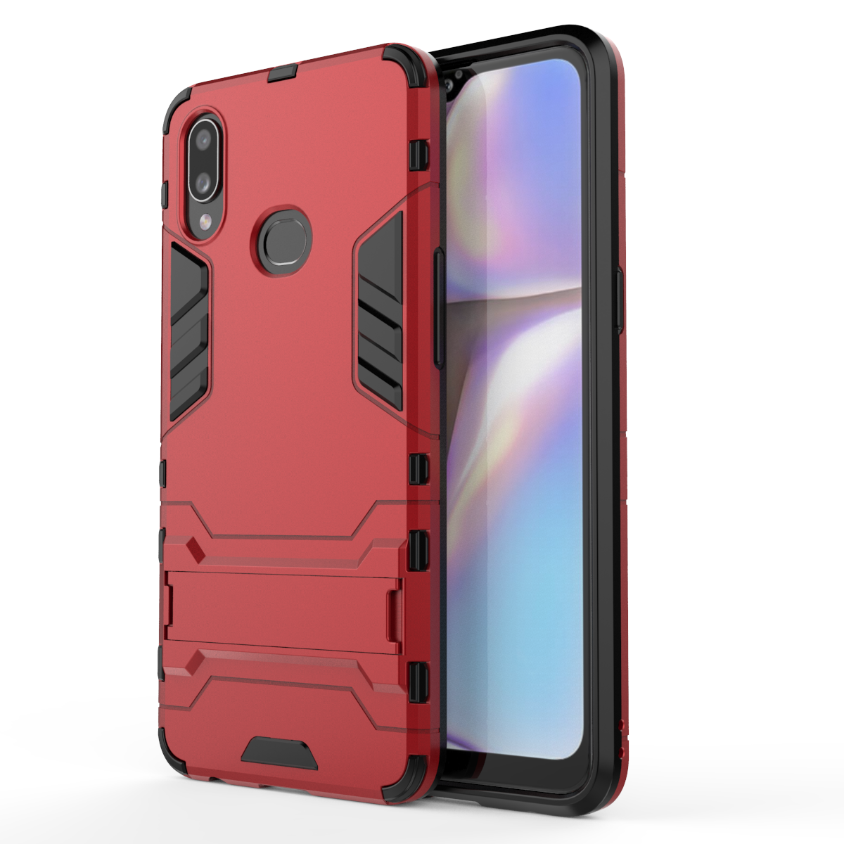 [1-Pack] Samsung Galaxy A10S Case With [Full Screen Cover Tempered Glass] Screen Protector