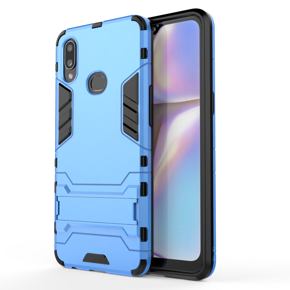 [1-Pack] Samsung Galaxy A10S Case With [Full Screen Cover Tempered Glass] Screen Protector