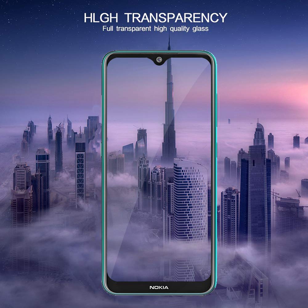 [2 -Pack] - Nokia 7.2 Nokia 6.2 [9H HD Clear Tempered Glass] Screen Protector
