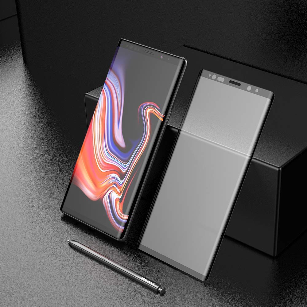 1x Samsung Galaxy Note 9 Phone Case + Note 9 [3D Curved Full Cover Tempered Glass] Screen Protector