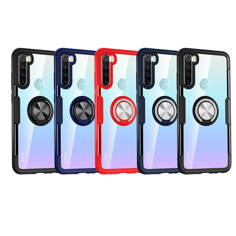 NewPhone Case for Xiaomi Redmi Note 8 [Drop-protection] with Car Magnetic Ring Holder