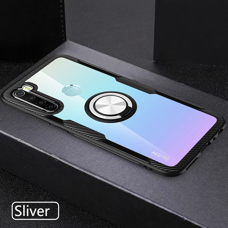 NewPhone Case for Xiaomi Redmi Note 8 [Drop-protection] with Car Magnetic Ring Holder