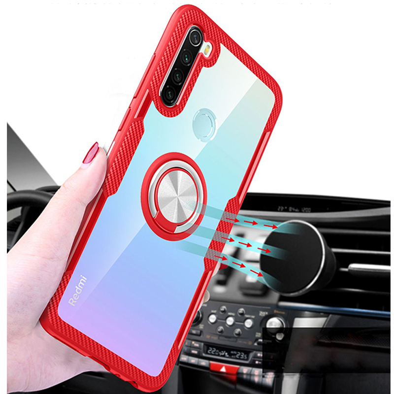 NewPhone Case for Xiaomi Redmi Note 8 [Drop-protection] with Car Magnetic Ring Holder