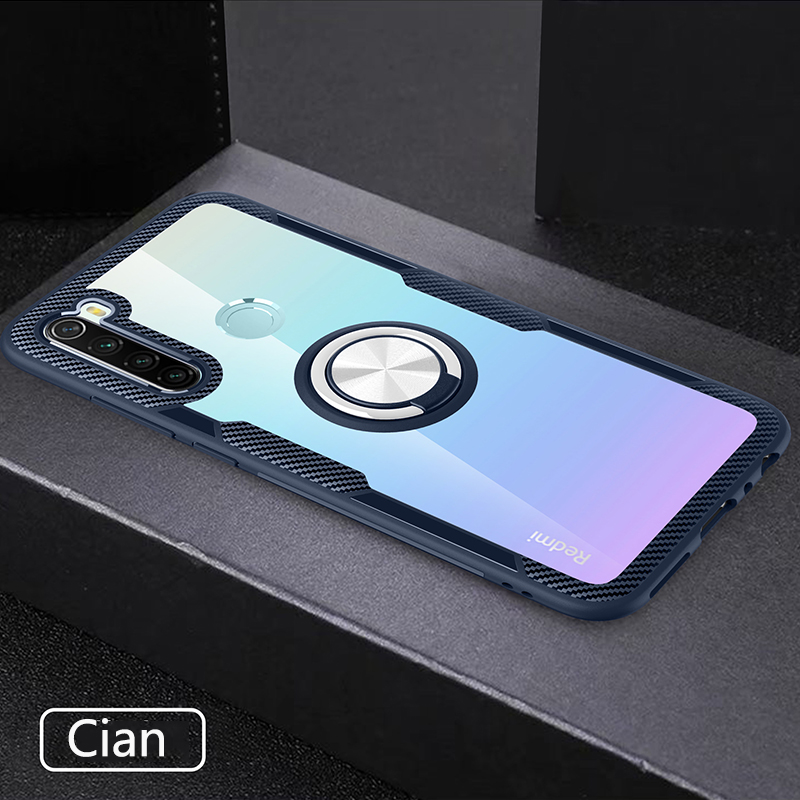 NewPhone Case for Xiaomi Redmi Note 8 [Drop-protection] with Car Magnetic Ring Holder