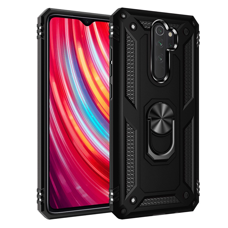 [1-Pack] Xiaomi Redmi Note 8 Pro Case With [Full Screen Cover Tempered Glass] Screen Protector