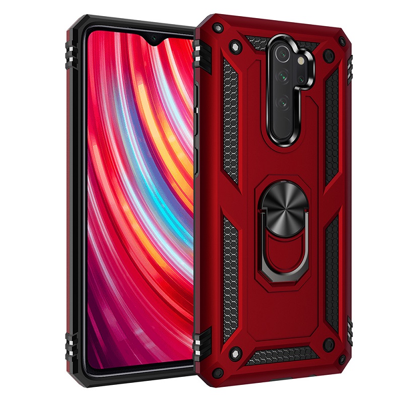 Phone Case for Xiaomi Redmi Note 8 Pro Casing [Drop-protection] with Car Magnetic Ring Holder
