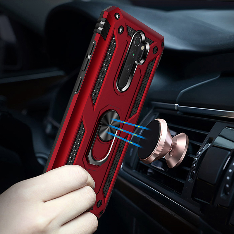 [1-Pack] Xiaomi Redmi Note 8 Pro Case With [Full Screen Cover Tempered Glass] Screen Protector