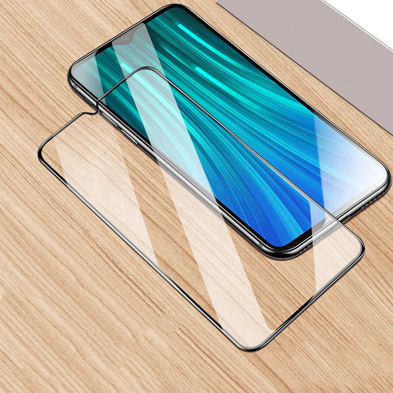 [1-Pack] Xiaomi Redmi Note 8 Pro Case With [Full Screen Cover Tempered Glass] Screen Protector
