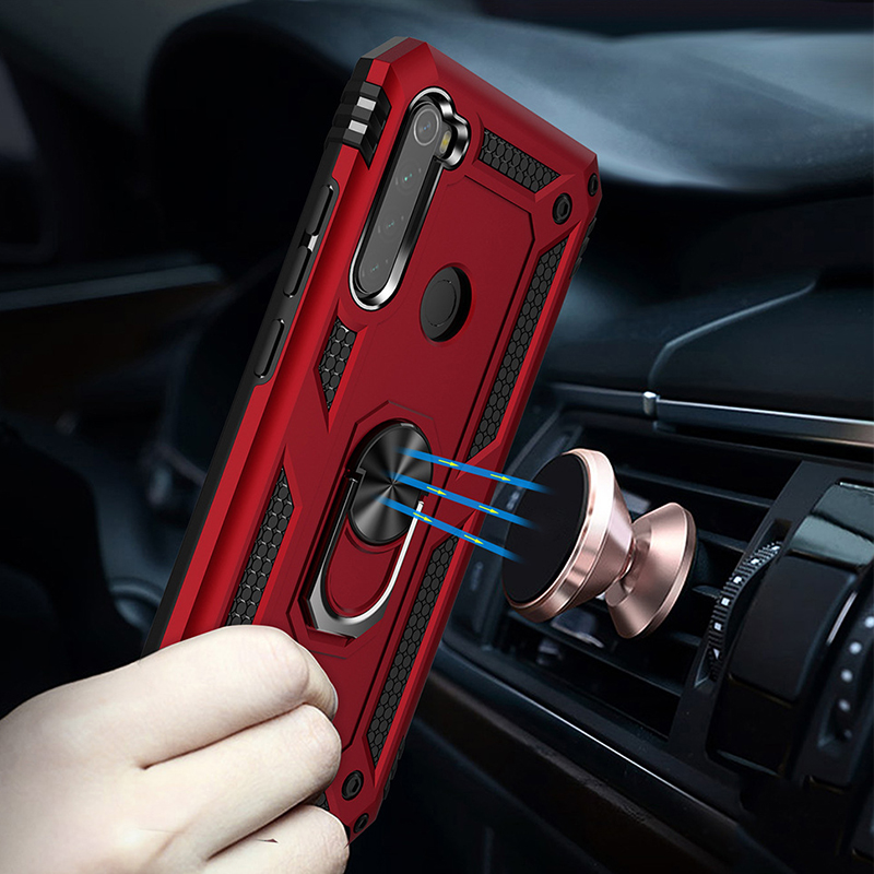 [1-Pack] Xiaomi Redmi Note 8 Case With [HD ClearTempered Glass] Screen Protector