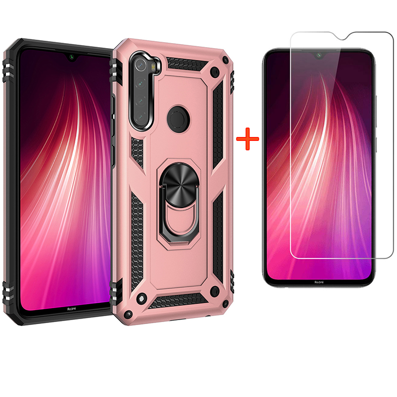 [1-Pack] Xiaomi Redmi Note 8 Case With [HD ClearTempered Glass] Screen Protector