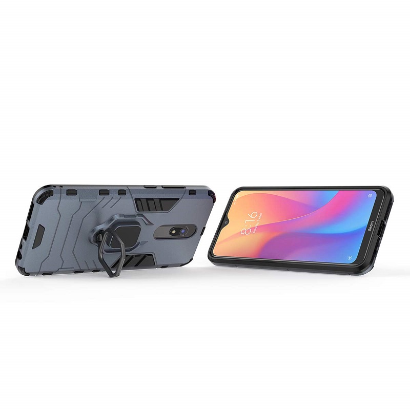 [1-Pack] Xiaomi Redmi 8 Redmi 8A Case With [Full Screen Cover Tempered Glass] Screen Protector