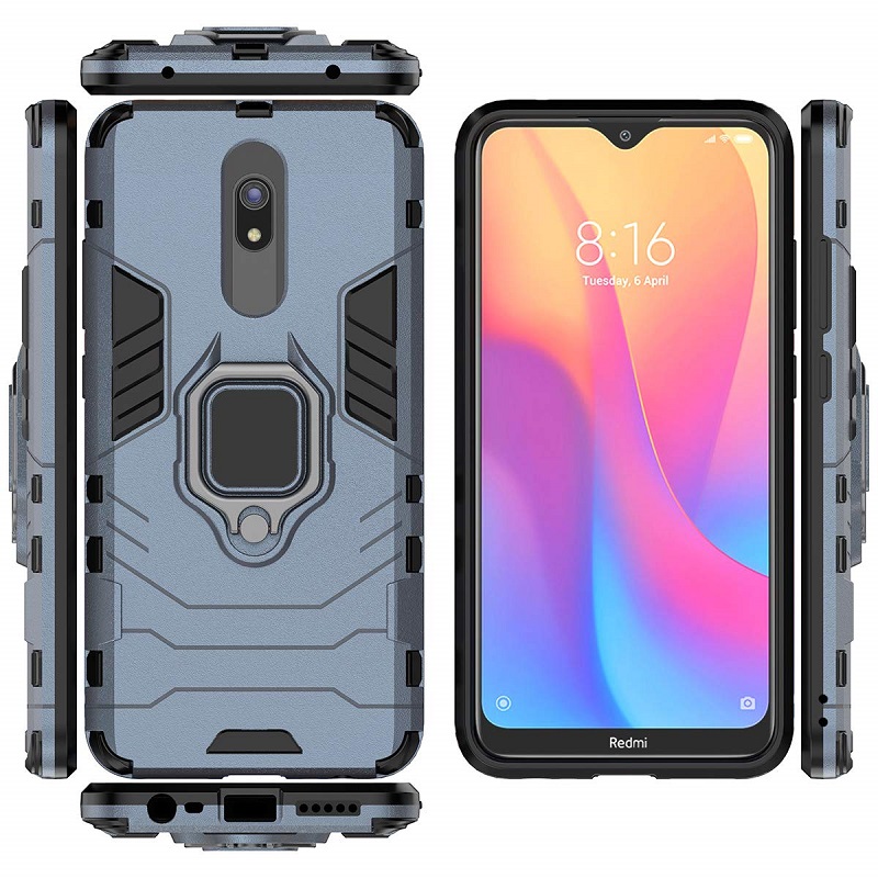 [1-Pack] Xiaomi Redmi 8 Redmi 8A Case With [Full Screen Cover Tempered Glass] Screen Protector