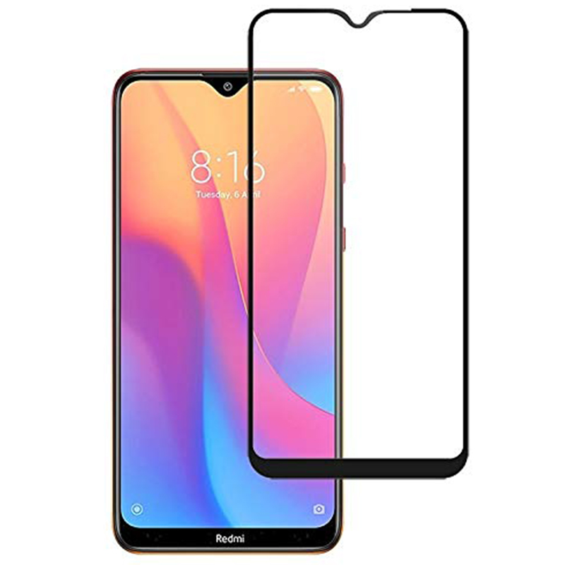 [1-Pack] Xiaomi Redmi 8 Redmi 8A Case With [Full Screen Cover Tempered Glass] Screen Protector
