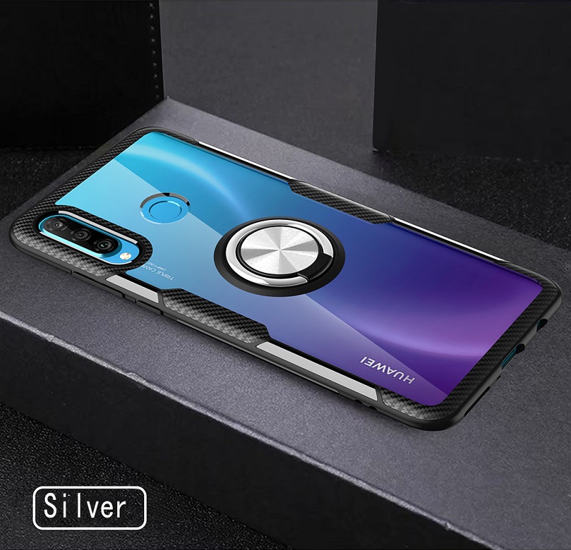 [1-Pack] Huawei P30 Lite Case With [Full Screen Cover Tempered Glass] Screen Protector