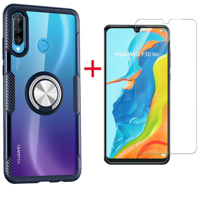 [1-Pack] Huawei P30 Lite Case With [HD ClearTempered Glass] Screen Protector