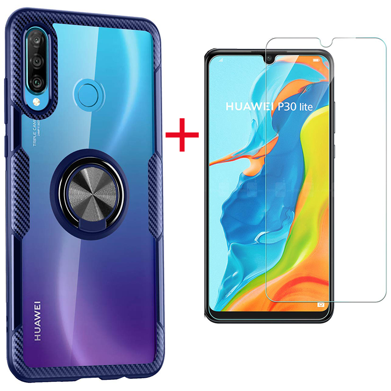 [1-Pack] Huawei P30 Lite Case With [HD ClearTempered Glass] Screen Protector