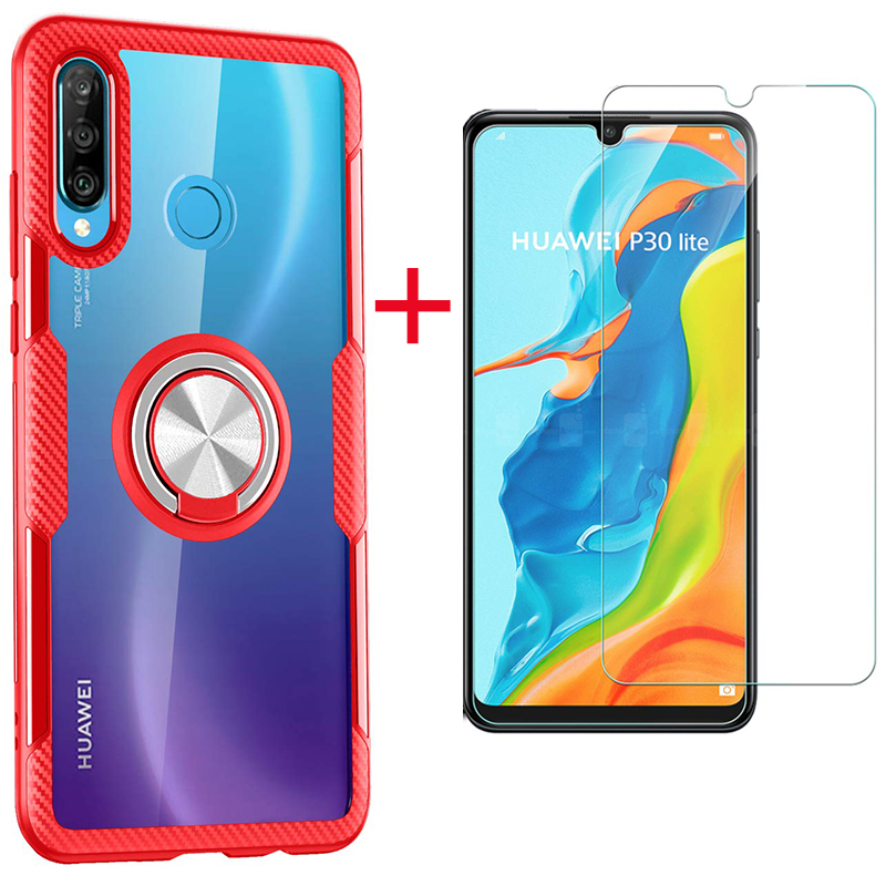 [1-Pack] Huawei P30 Lite Case With [HD ClearTempered Glass] Screen Protector