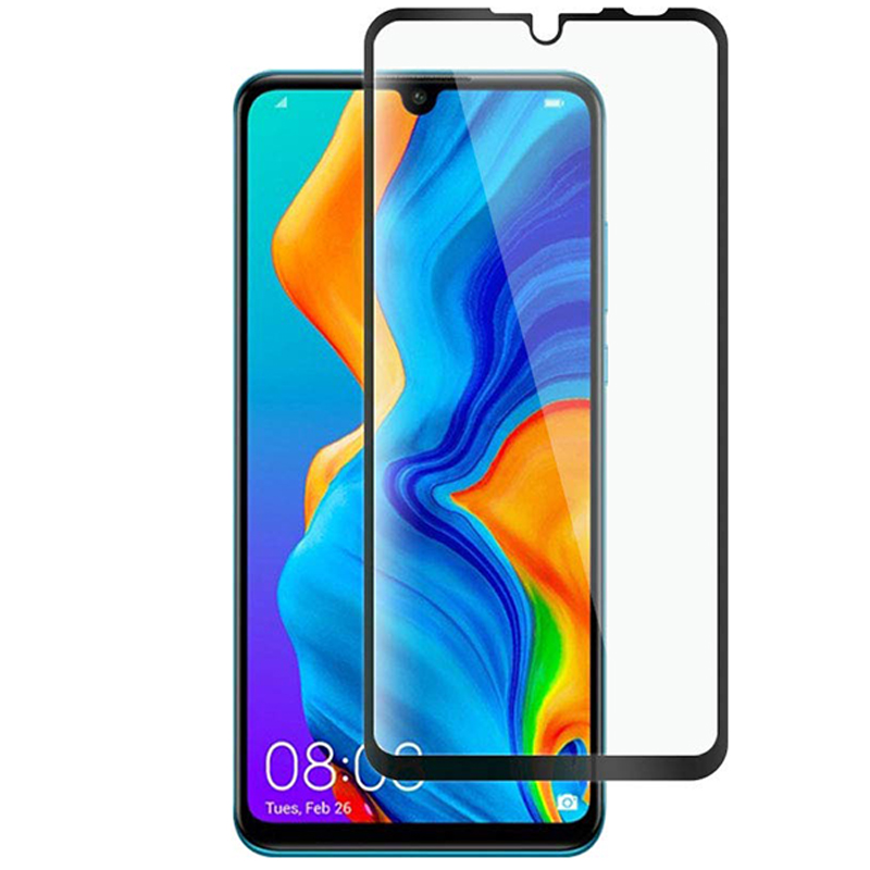 [1-Pack] Huawei P30 Lite Case With [Full Screen Cover Tempered Glass] Screen Protector