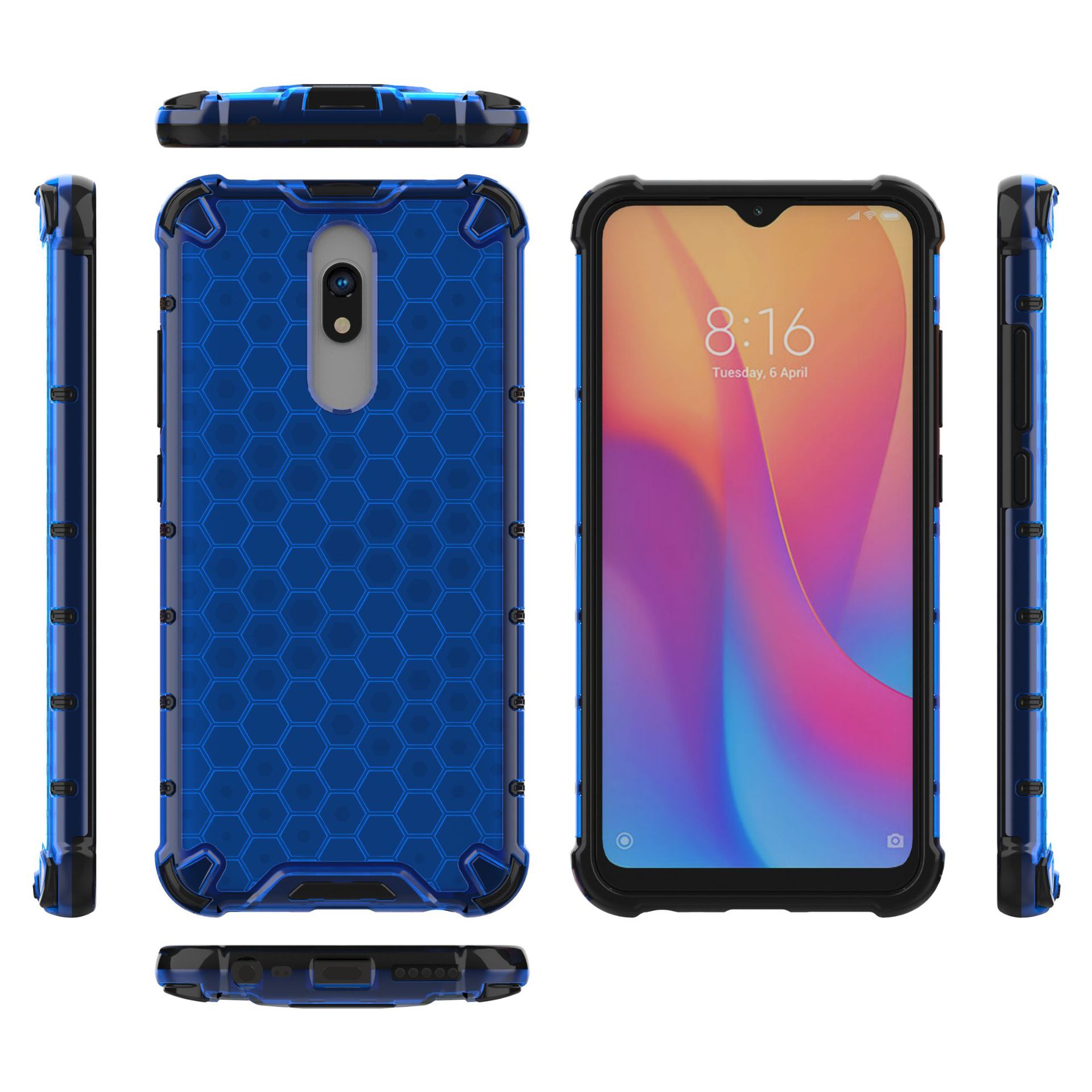 Mobile Phone Hard Cases Xiaomi Redmi 8 Redmi 8A Shockproof PC + TPU Protective Case